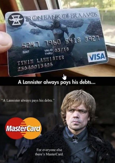 A lanister Always pays his debts